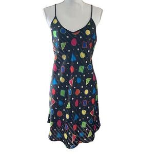 Go Softly Colorful Satin Nightie Women's Large‎
